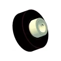 Rodillo n.º 146 – rodillo de goma Ø65 mm para máquinas Amac | OEM Amac 6.39.00-3 | fabricante KiJ