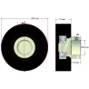 Rodillo n.º 146 – rodillo de goma Ø65 mm para máquinas Amac | OEM Amac 6.39.00-3 | fabricante KiJ