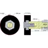 Rodillo n.º 242 – rodillo de apoyo de goma para máquinas Wuhlmaus | OEM Wuhlmaus 000.03.016.00 | fabricante KiJ