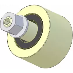 Rodillo n.º 262 – rodillo de apoyo de plástico Ø70 mm para máquinas AVR | OEM AVR 4302.15.80 | fabricante KiJ