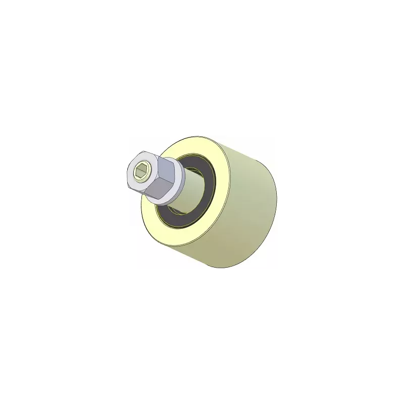 Rodillo n.º 262 – rodillo de apoyo de plástico Ø70 mm para máquinas AVR | OEM AVR 4302.15.80 | fabricante KiJ