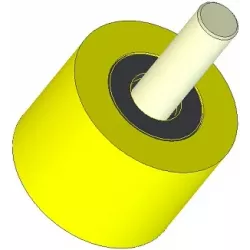 Rodillo n.º 283 – rodillo de apoyo de plástico Ø80 mm para máquinas Dewulf | OEM Dewulf 2660001B | fabricante KiJ