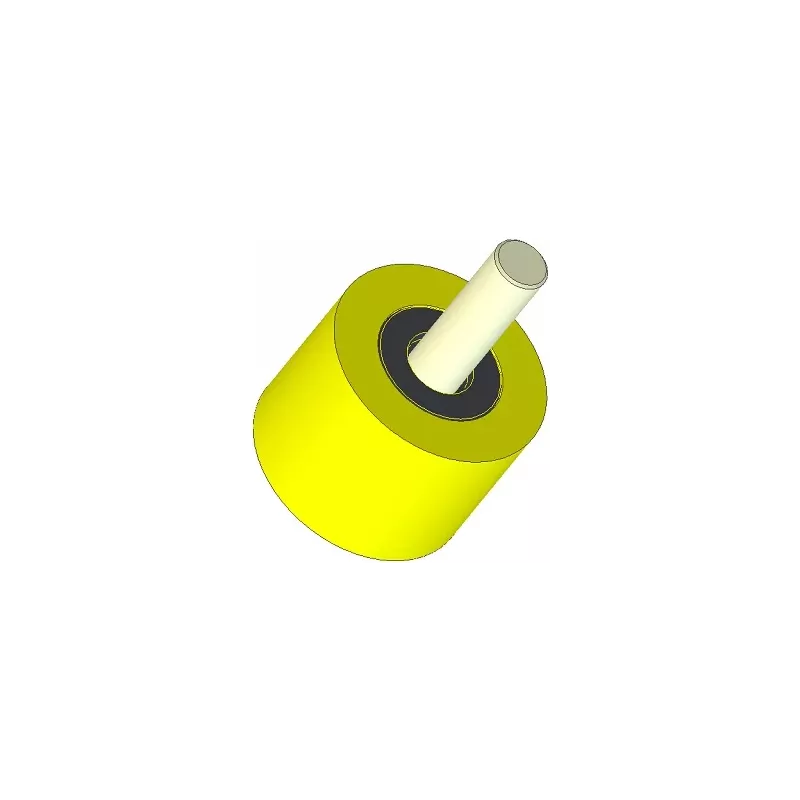 Rodillo n.º 283 – rodillo de apoyo de plástico Ø80 mm para máquinas Dewulf | OEM Dewulf 2660001B | fabricante KiJ