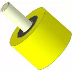 Rodillo n.º 285 – rodillo de apoyo de plástico Ø80 mm para máquinas Dewulf | OEM Dewulf 2660001C | fabricante KiJ