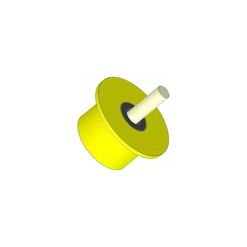 Rodillo n.º 286 – rodillo de apoyo de plástico Ø90 mm para máquinas Dewulf | OEM Dewulf 2660012C | fabricante KiJ