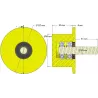 Rodillo n.º 286 – rodillo de apoyo de plástico Ø90 mm para máquinas Dewulf | OEM Dewulf 2660012C | fabricante KiJ