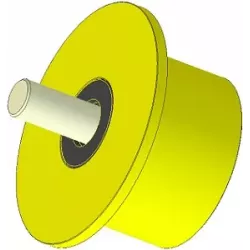 Rodillo n.º 289 – rodillo de apoyo de plástico Ø90 mm para máquinas Dewulf | OEM Dewulf 2660012A | fabricante KiJ