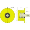 Rodillo n.º 289 – rodillo de apoyo de plástico Ø90 mm para máquinas Dewulf | OEM Dewulf 2660012A | fabricante KiJ