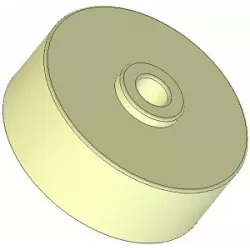 Rodillo n.º 295 – rodillo de apoyo de plástico Ø80 mm para máquinas Dewulf | OEM Dewulf 2660222 | fabricante KiJ