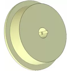 Rodillo n.º 303 – rodillo motriz de plástico Ø170 mm para máquinas Ploeger | OEM Ploeger 2660222 | fabricante KiJ