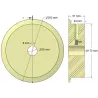Rodillo n.º 303 – rodillo motriz de plástico Ø170 mm para máquinas Ploeger | OEM Ploeger 2660222 | fabricante KiJ