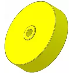 Rodillo n.º 318 – rodillo de plástico Ø150 mm para máquinas Guaresi | OEM Guaresi P7755190000 | fabricante KiJ
