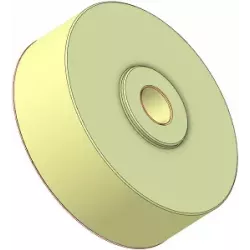 Rodillo n.º 329 – rodillo de apoyo de plástico Ø80 mm para máquinas Sandei | OEM Sandei 81D14 | fabricante KiJ