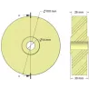 Rodillo n.º 330 – rodillo de plástico Ø100 mm para máquinas Sandei | fabricante KiJ
