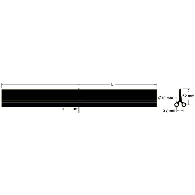 Paleta L-600 paso 28–32 mm – paleta para cintas de paso 28–32 mm | fabricante KiJ