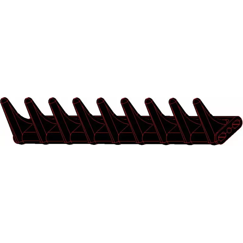 Paleta de goma de 9 dientes – paleta fabricada por KiJ | OEM 208036, 208011 | fabricante KiJ