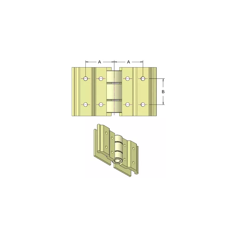 Grapa de unión reforzada para correa de 50 con chapa – grapa de unión fabricada por KiJ | fabricante KiJ