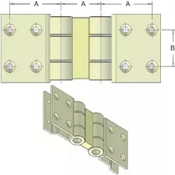 Grapa de unión reforzada curvada para 2 varillas y correa de 60 – grapa de unión fabricada por KiJ | fabricante KiJ