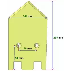 Reja izquierda 6-149-256L para cosechadora de patatas Grimme | OEM Grimme 089.00032 | fabricante KiJ