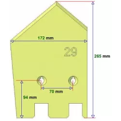Reja izquierda 6-172-265L – reja para cosechadoras de patatas Grimme | OEM Grimme 089.00030 | fabricante KiJ