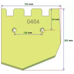 Reja izquierda 6-253-263L – reja para cosechadoras de patatas Grimme | OEM Grimme 089.00464 | fabricante KiJ