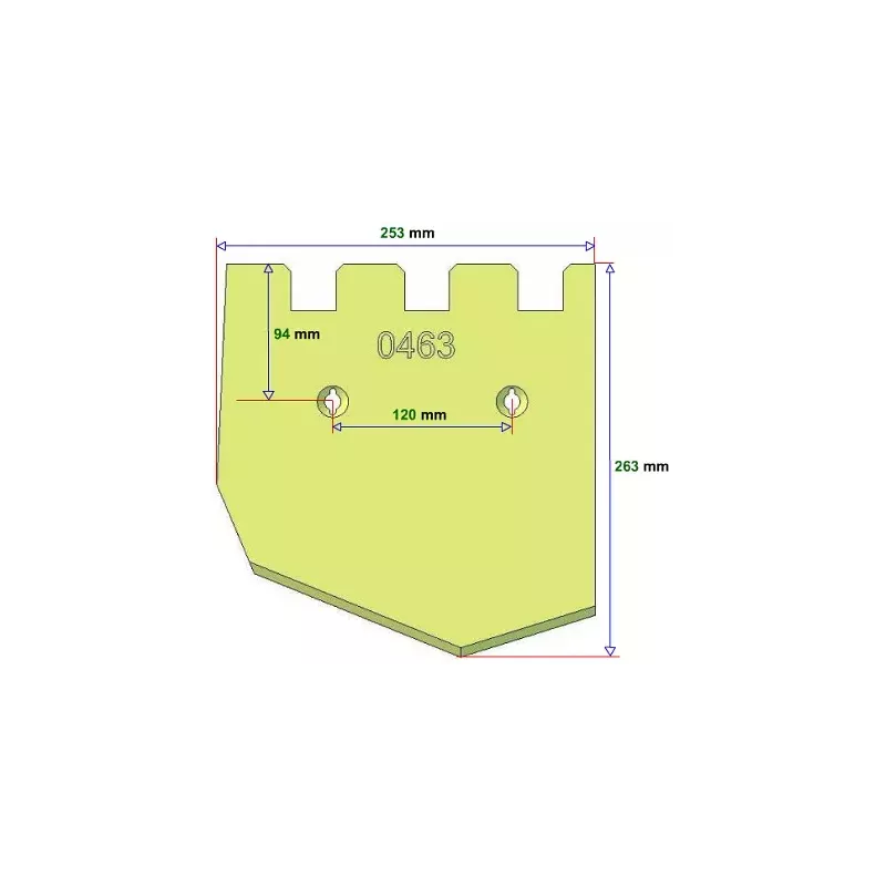 Reja derecha 6-253-263P – reja para cosechadoras de patatas Grimme | OEM Grimme 089.00463 | fabricante KiJ