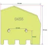 Reja derecha 6-275-265P – reja para cosechadoras de patatas Grimme | OEM Grimme 089.00456 | fabricante KiJ