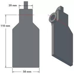 Aleta de la reja 6-56-110 – aleta de la reja para cosechadoras de patatas Grimme | OEM Grimme 001.00246 | fabricante KiJ