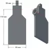 Aleta de la reja 6-56-110 – aleta de la reja para cosechadoras de patatas Grimme | OEM Grimme 001.00246 | fabricante KiJ