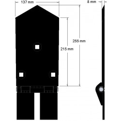 Reja central 8-137-255 – reja para cosechadoras Wuhlmaus | OEM Wuhlmaus 0000204300 | fabricante KiJ