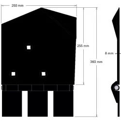 Reja izquierda 8-250-255L – reja para cosechadoras Wuhlmaus | OEM Wuhlmaus 0000214100 | fabricante KiJ