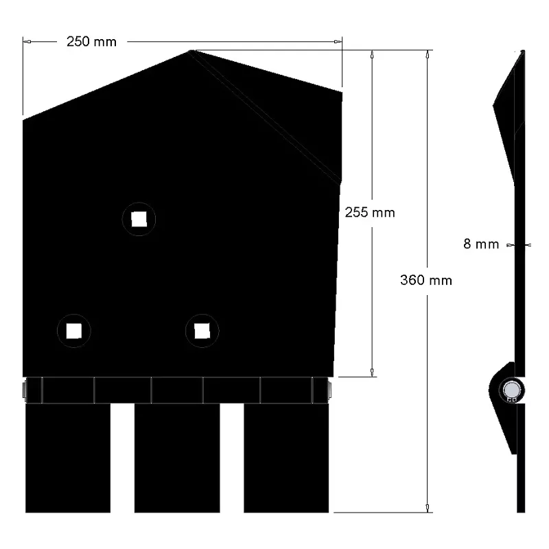 Reja izquierda 8-250-255L – reja para cosechadoras Wuhlmaus | OEM Wuhlmaus 0000214100 | fabricante KiJ