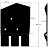 Reja izquierda 8-250-255L – reja para cosechadoras Wuhlmaus | OEM Wuhlmaus 0000214100 | fabricante KiJ