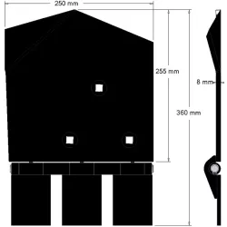 Reja derecha 8-250-255P – reja para cosechadoras de patatas Wuhlmaus | OEM Wuhlmaus 0000214300 | fabricante KiJ